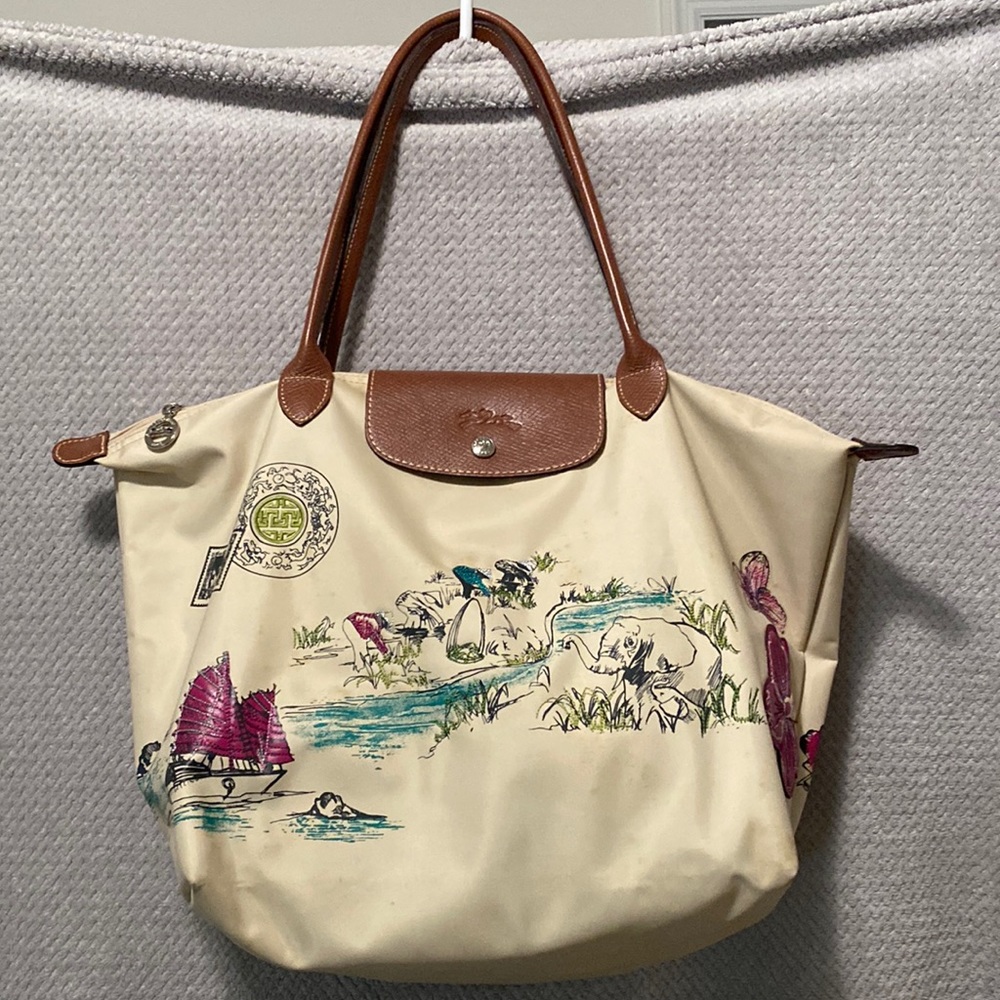 Longchamp Printed Shoulder Bag